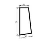 szyba ładowarka teleskopowa Deutz-Fahr, JLG - boczna lewa 2480071 (4135)