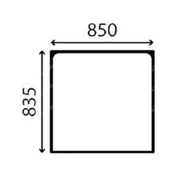 szyba Bobcat, Doosan, Yanmar - przednia EK1026-100C, 7005758, K1050497