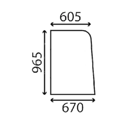 szyba JCB - boczna 827/20235