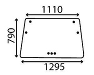 szyba do ciągnika Deutz-Fahr - przednia 04354075 (4189)