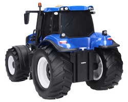 Traktor New Holland z dźwiękiem, światłami i napędem