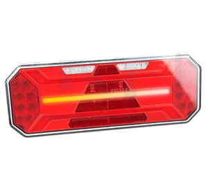 Lampa lewa LED do naczepy z dynamicznym kierunkowskazem, trójkąt 5 funkcji