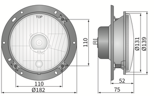 reflektor przedni, lampa H4/R2 Deutz Fahr WESEM PES3.42280