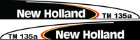 naklejka, logo na maskę New Holland TM135A