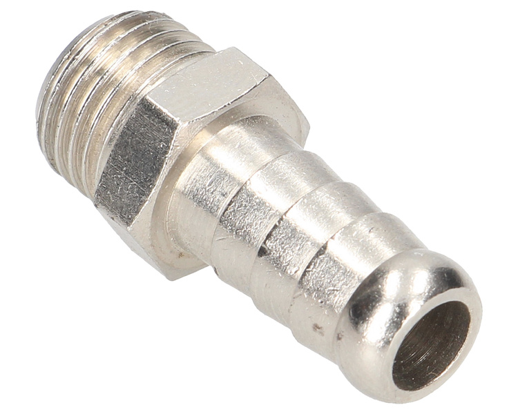 Końcówka pneumatyczna z gwintem zewnętrznym 1/4" z króćcem na przewód o średnicy 8MM