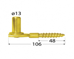 Uchwyt czopowy wkręcany do bram furtki drzwi 106x48 domax
