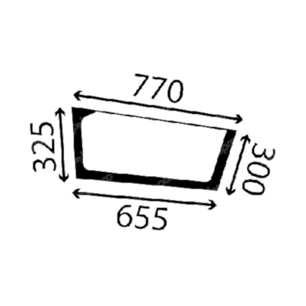 szyba do ciągnika Fendt - drzwi dolna prawa 524810030330 (3613)