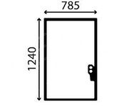 szyba JCB - tylna 827/30449 (1684)