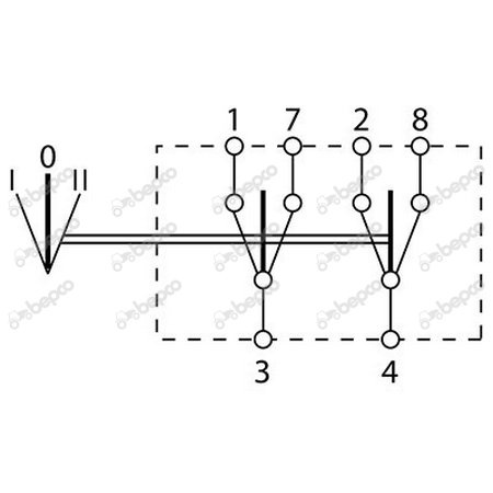 włącznik, przełącznik góra-dół 42x22mm 3 położenia 6 PIN Valtra V31709100