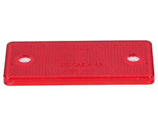 odblask czerwony prostokątny przykręcany 96x42mm