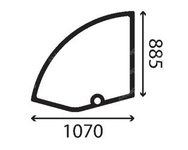 szyba ładowarka JLG - drzwi górna 8002022 (3535)