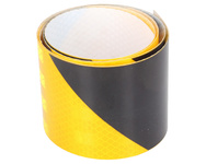 Naklejka ostrzegawcza żółto-czarna PG-3M 100x7cm