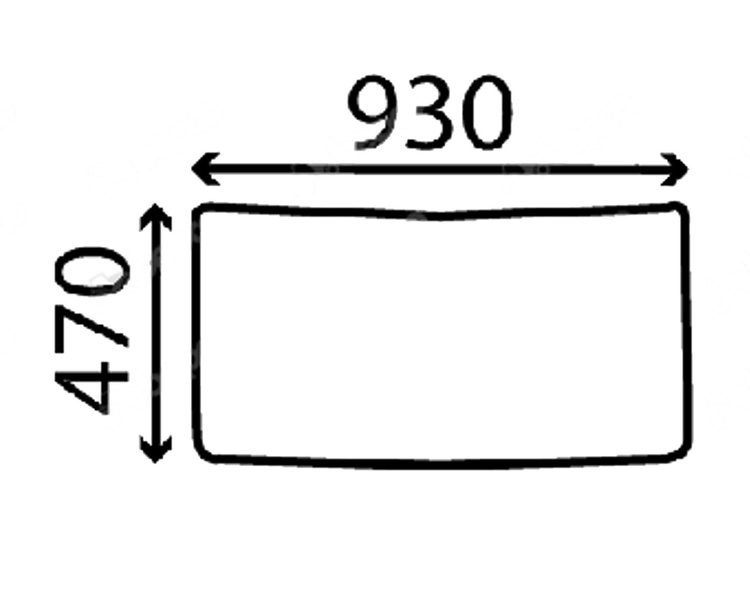 szyba Case - tylna dolna E48354 (1095)