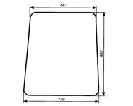 szyba do ładowacza Fadroma Ł 200 - tylna (601)