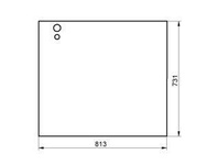 szyba Volvo - przednia górna 15018090 (1975)