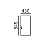 szyba Yanmar - boczna tylna górna przesuwana prawa 113107 (4735)
