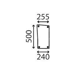 szyba Massey Ferguson - przednia dolna 3301877M2
