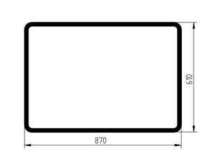 szyba Volvo - tylna 7416815 (2798)