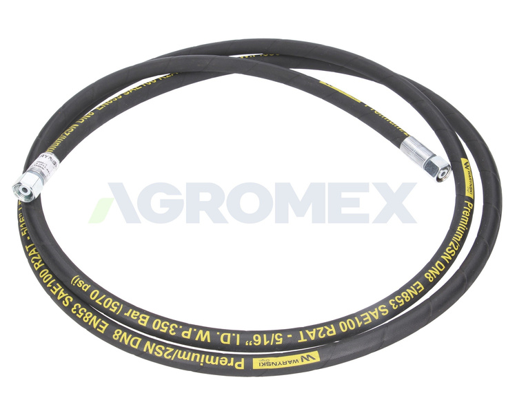 Przewód hydrauliczny L-3000mm AA M16x1.5 DN08-2SN 350 Bar Waryński