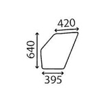 szyba Landini, Massey Ferguson - drzwi dolna 1427077M2 (4734)