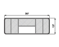 Lampa tylna zespolona 12/24V prawa W09P 53 WAŚ