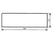 szyba do ciągnika Deutz-Fahr - tylna dolna 04358914 (893)