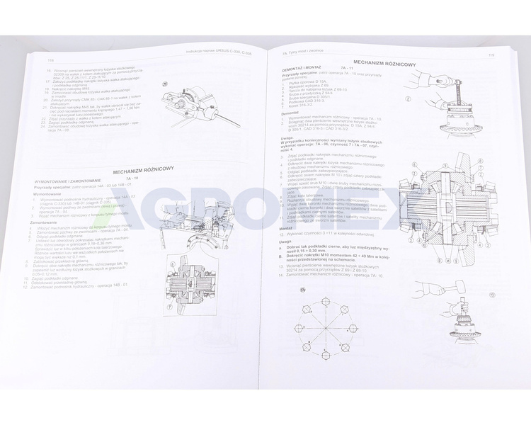 Instrukcja napraw ciągników Ursus C-330 C330 330 C-335