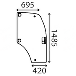 szyba New Holland - drzwi prawe 87761744 (3297)