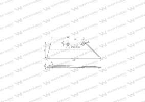 Lemiesz prawy 18" SB 45 RE pług Lemken 3352030 WARYŃSKI