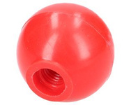 Gałka dźwigni czerwona fi 40mm, M10