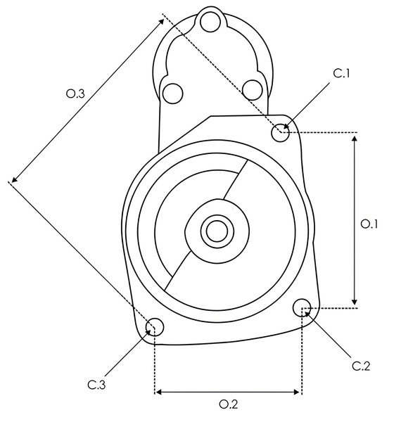 Rozrusznik Regenerowany 12V, 10Z pasuje do Zetor