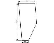 szyba do ciągnika Fortschritt ZT 323-A - drzwi wersja długa (lewa, prawa) (748)