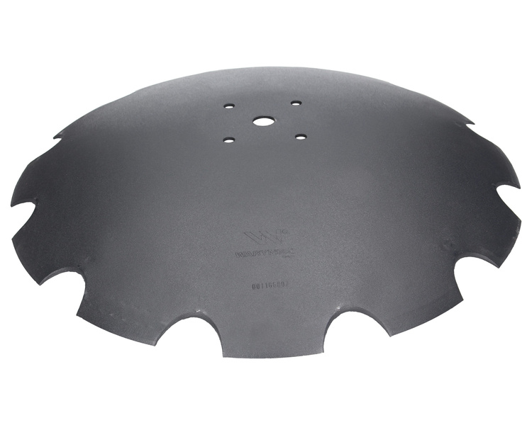 Talerz uzębiony Z-12 fi 610 mocowanie 4/115 grubość 5 mm zastosowanie Mandam Waryński 