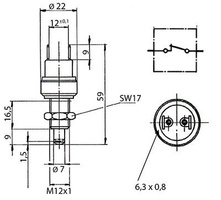 czujnik stopu, hamowania Case 3401400R1