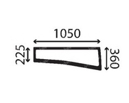 szyba Wacker Neuson - boczna prawa dolna 1000260311 (5000)