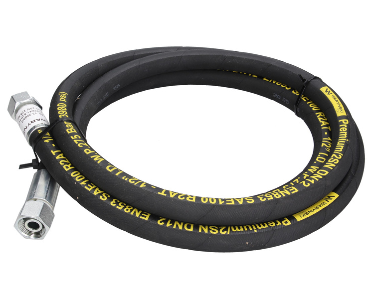 Przewód hydrauliczny 275 bar gwint M22x1.5 proste L-2500mm DN12-2SN 7214/07-151/0 Cyklop