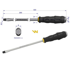 Wkrętak do pobijania 8.5x200mm Waryński