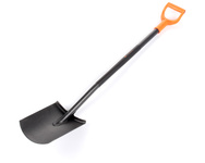 Szpadel prosty na metalowym trzonku / TEGER