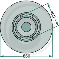 Talerz ślizgowy Kosiarka Vicon PZ Deutz Taarup TT-20 860mm