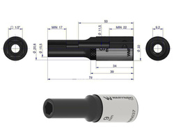 Nasadka sześciokątna 1/2" 9 mm Waryński