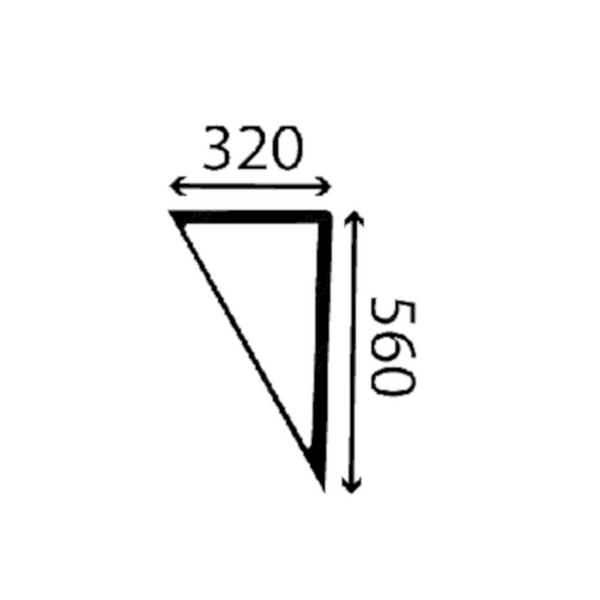 szyba - drzwi górna prawa 354901A1