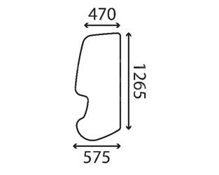 szyba Wacker Neuson - drzwi 1000112049 (4212)