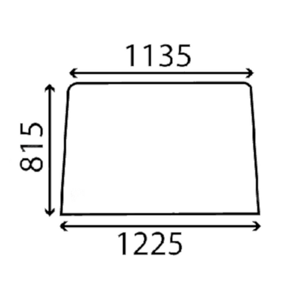 szyba do ciągnika Case - przednia 3217018R1 (4877)