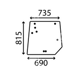 szyba MF serie 5400 - tylna 4272761M1 (1585)