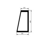 szyba ładowarka teleskopowa Deutz-Fahr, JLG - boczna prawa tylna 1001101153