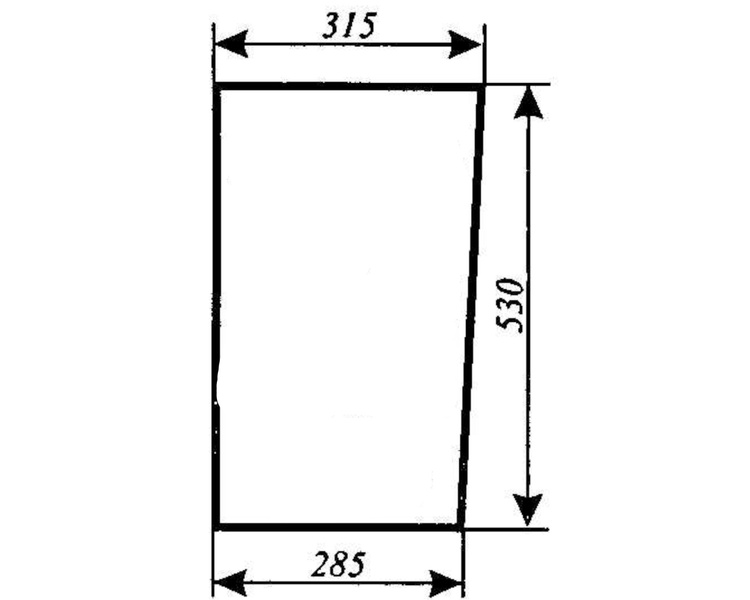 szyba do ciągnika Zetor - przednia dolna 59117938 (65)