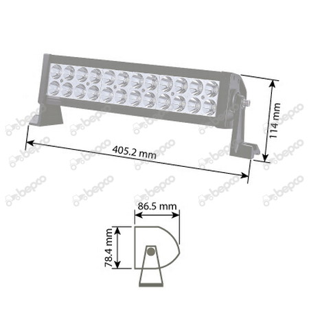 lampa robocza LED 72W 5760lm światło mieszane