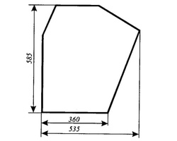 szyba do ciągnika Zetor - drzwi dolna 69117913 (358)