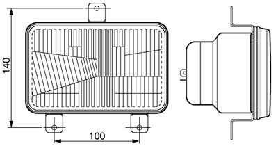 lampa przednia, halogen, reflektor lewy COBO Massey Ferguson 4000 3824711M92