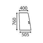 szyba Kubota - boczna przednia prawa przesuwana RG538-47090 (3878)